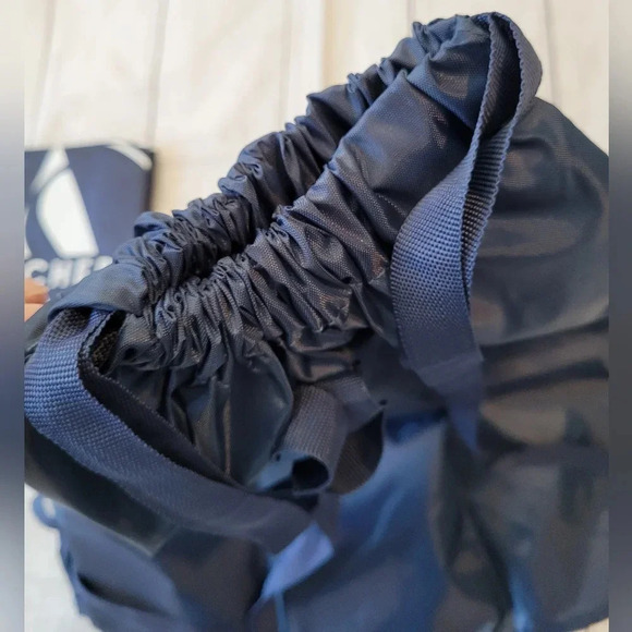 NEW Lot Of 2 Skechers Nylon Cinch Top Bag Backpack Drawstring Blue Packable - Picture 3 of 5